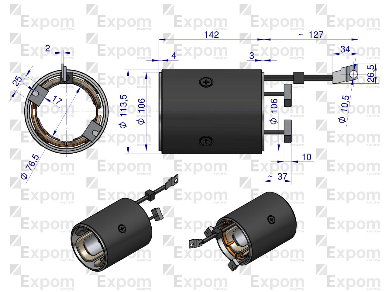 Stojan komplety rozrusznika nowy typ 46657000EX EXPOM KWIDZYN eu
