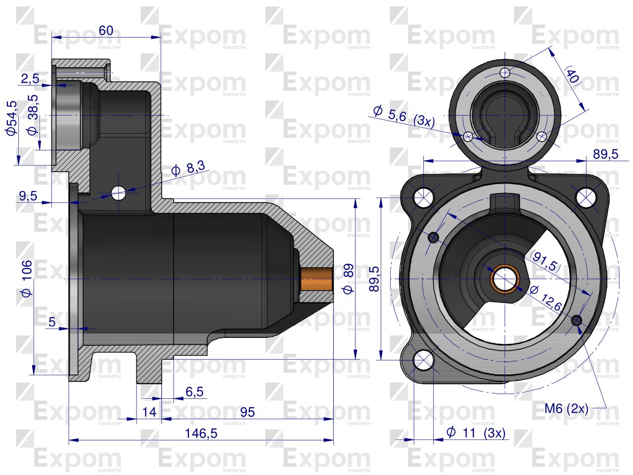 Głowica rozrusznika 2005834177 C-330 C-360 ZETOR Nowy Typ EXPOM KWIDZYN eu 