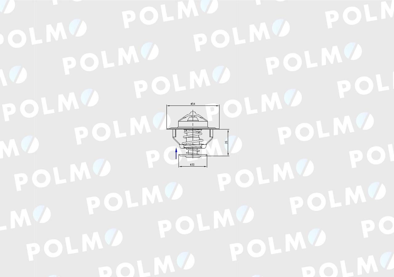 Termostat 0.007.1258.3 Deutz POLMO