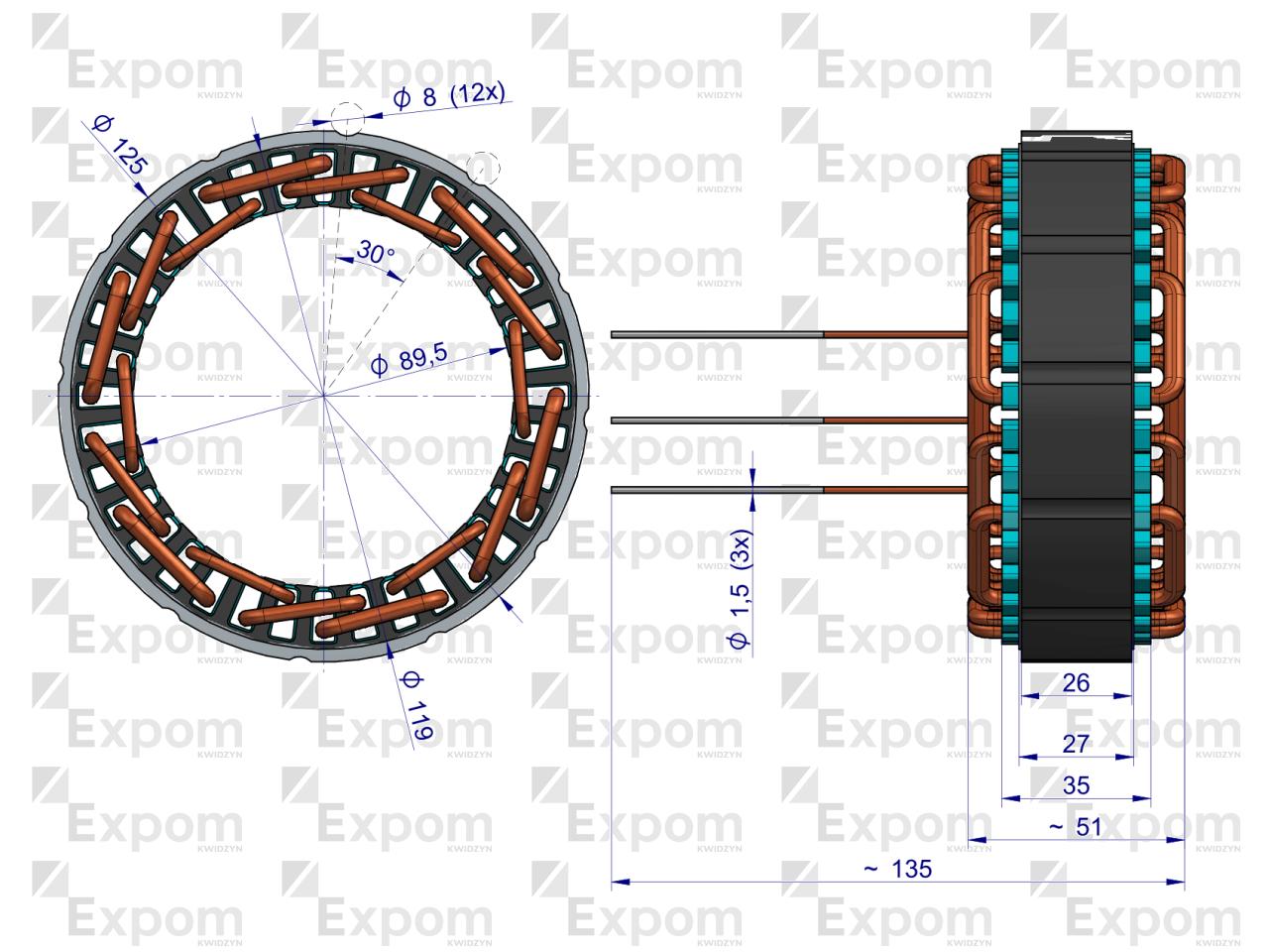 Stojan alternatora 0120488205EX Nowy Typ EXPOM KWIDZYN eu 