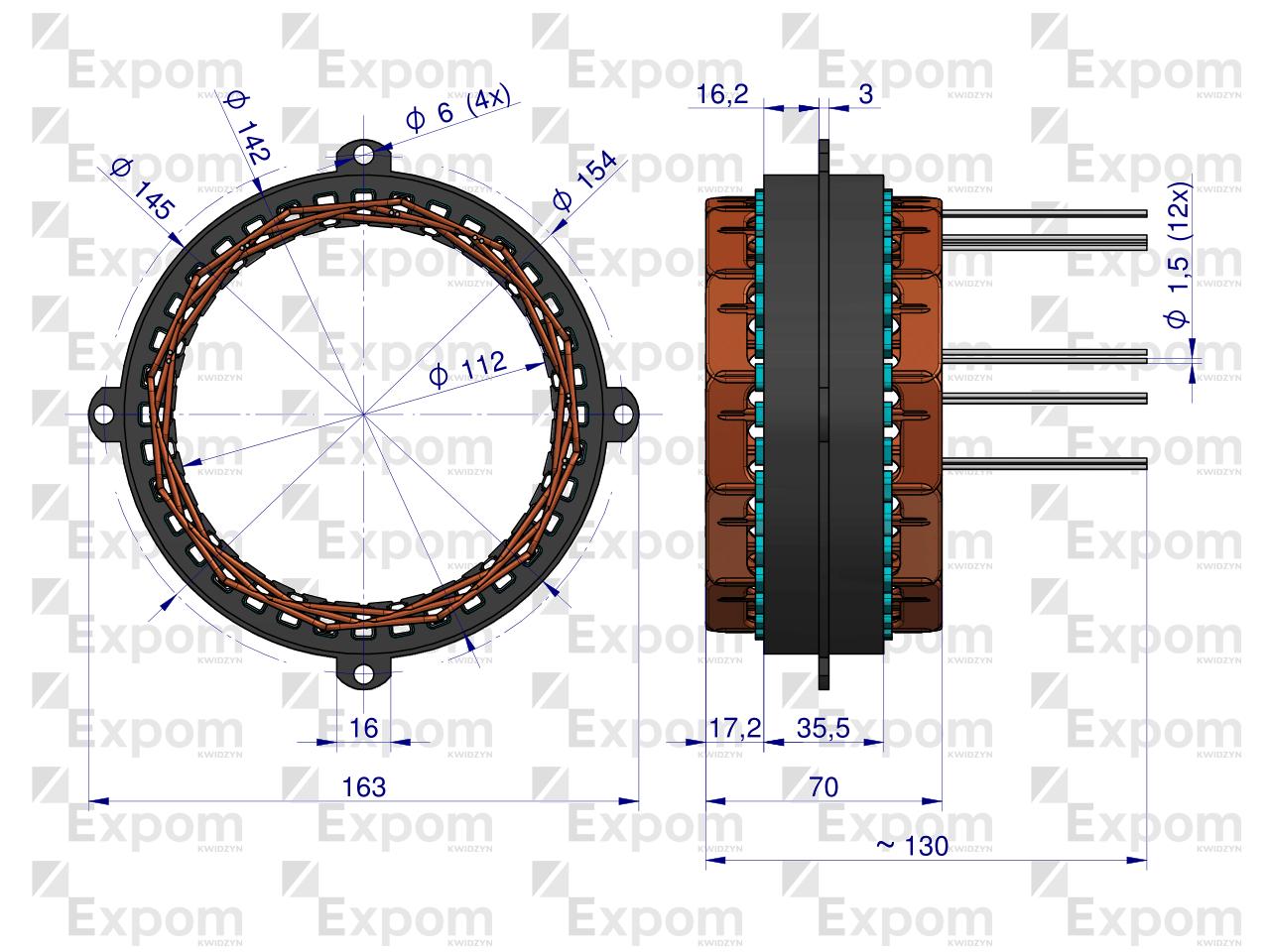 Stojan alternatora 0123510074EX Nowy Typ EXPOM KWIDZYN eu 