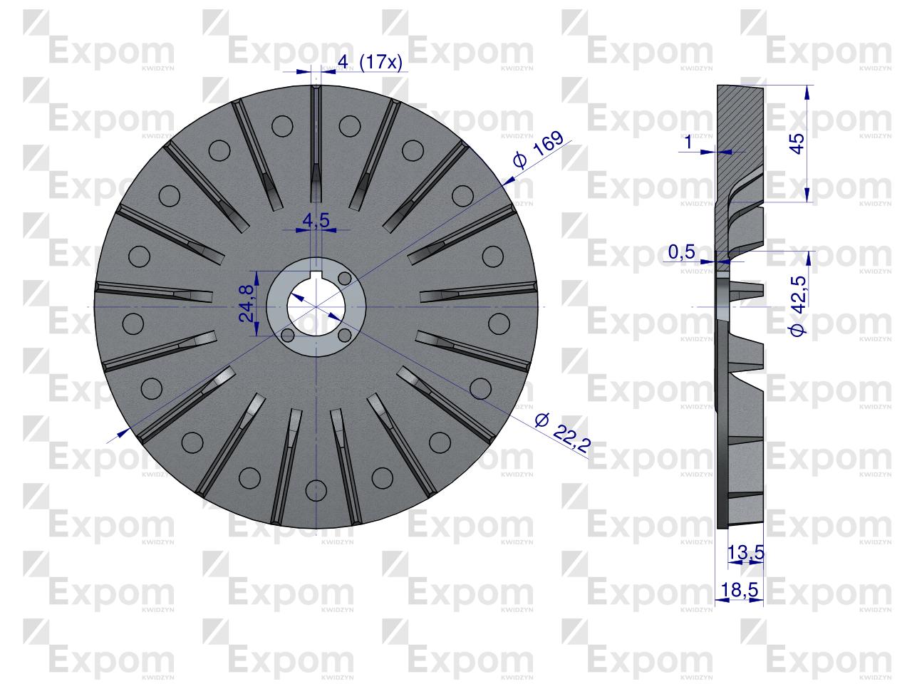 Wentylator alternatora 1125045143EX Nowy Typ EXPOM KWIDZYN eu