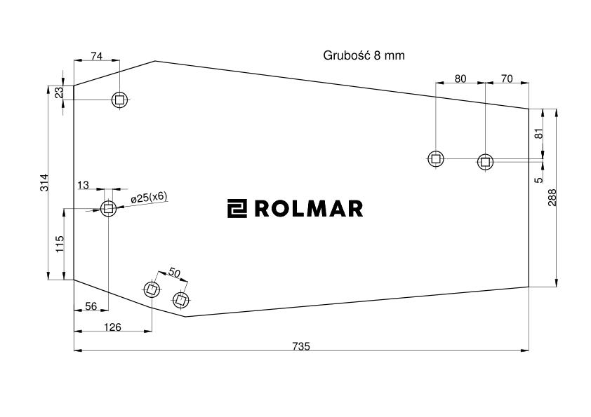 Odkładnia krótka B-200 Pług