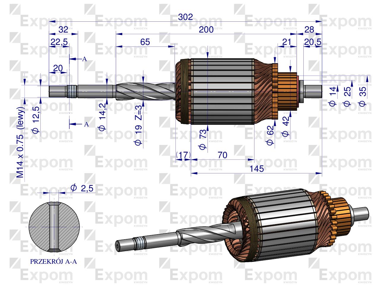 Wirnik rozrusznika C-328 R5 EXPOM KWIDZYN eu