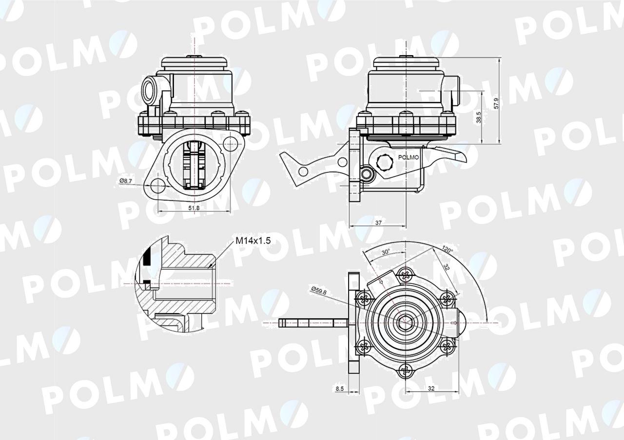 Pompa zasilająca 12272156 POLMO