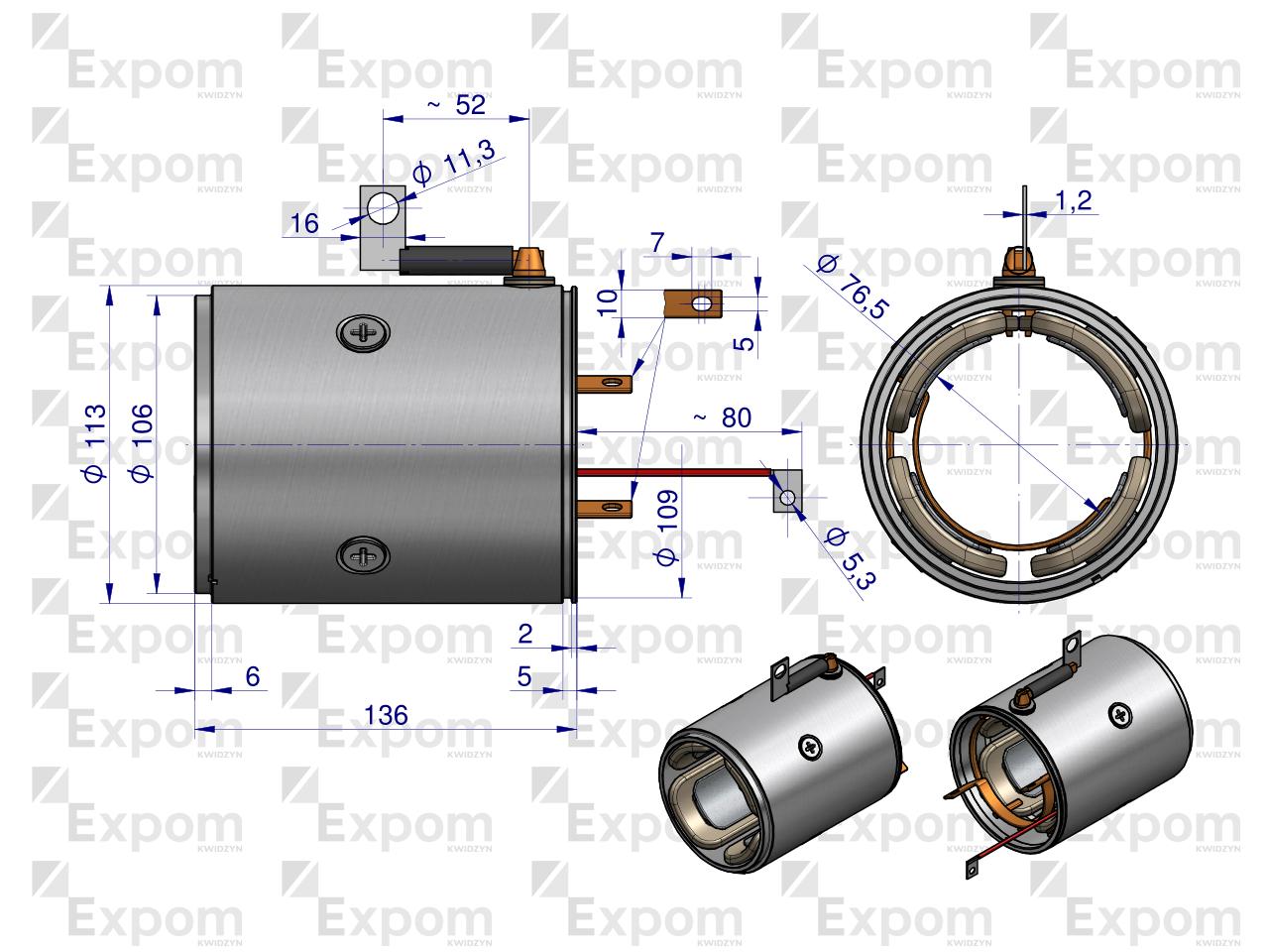 Stojan kompletny 8541000. 151100 R11 EXPOM KWIDZYN eu