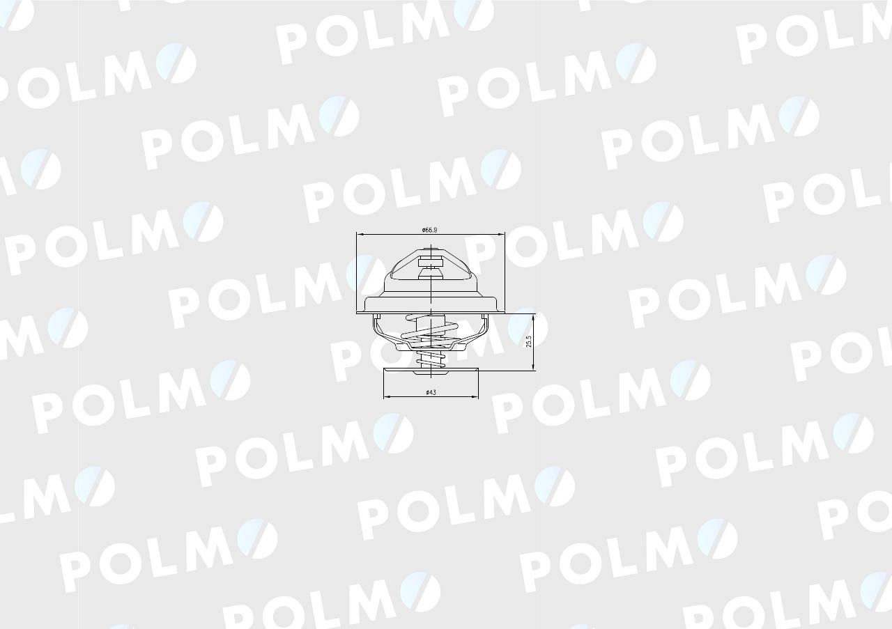 Termostat 162000060702 Case POLMO