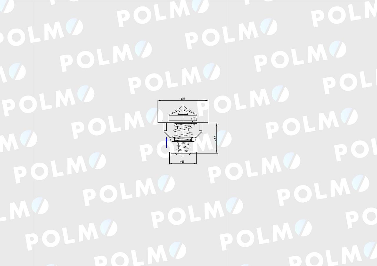 Termostat 218039A1 Case POLMO