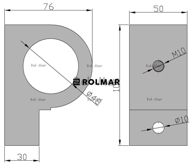 Łożysko wału pojedyncze Rozrzutnik 2208070040