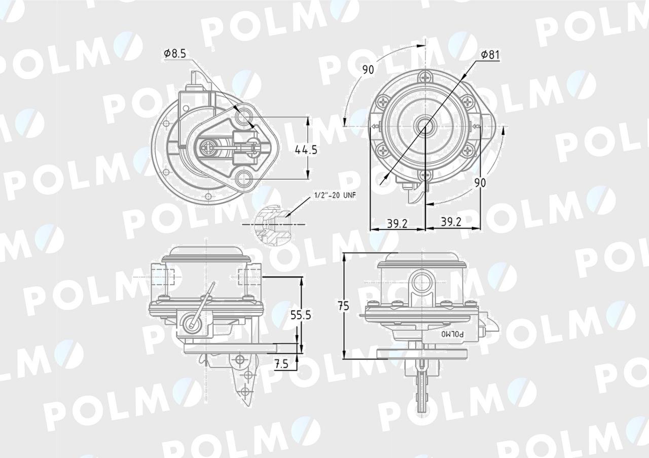 Pompa zasilająca 25061585 25066388 POLMO