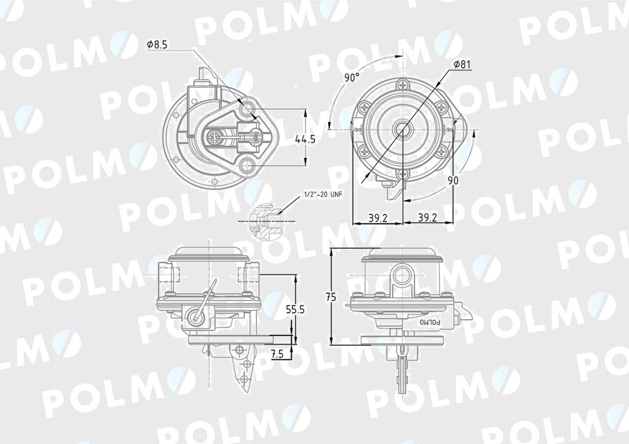 Pompa zasilająca 4222104M91 POLMO
