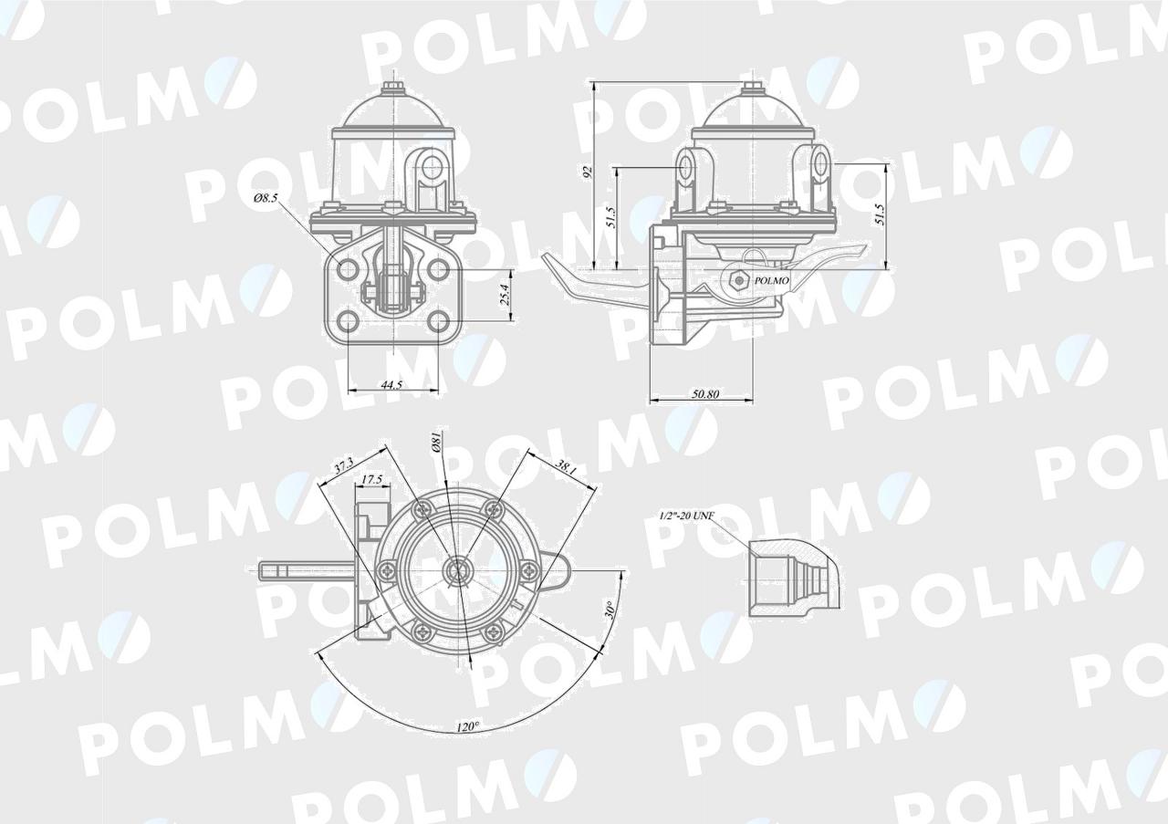 Pompa zasilająca 2641729 POLMO