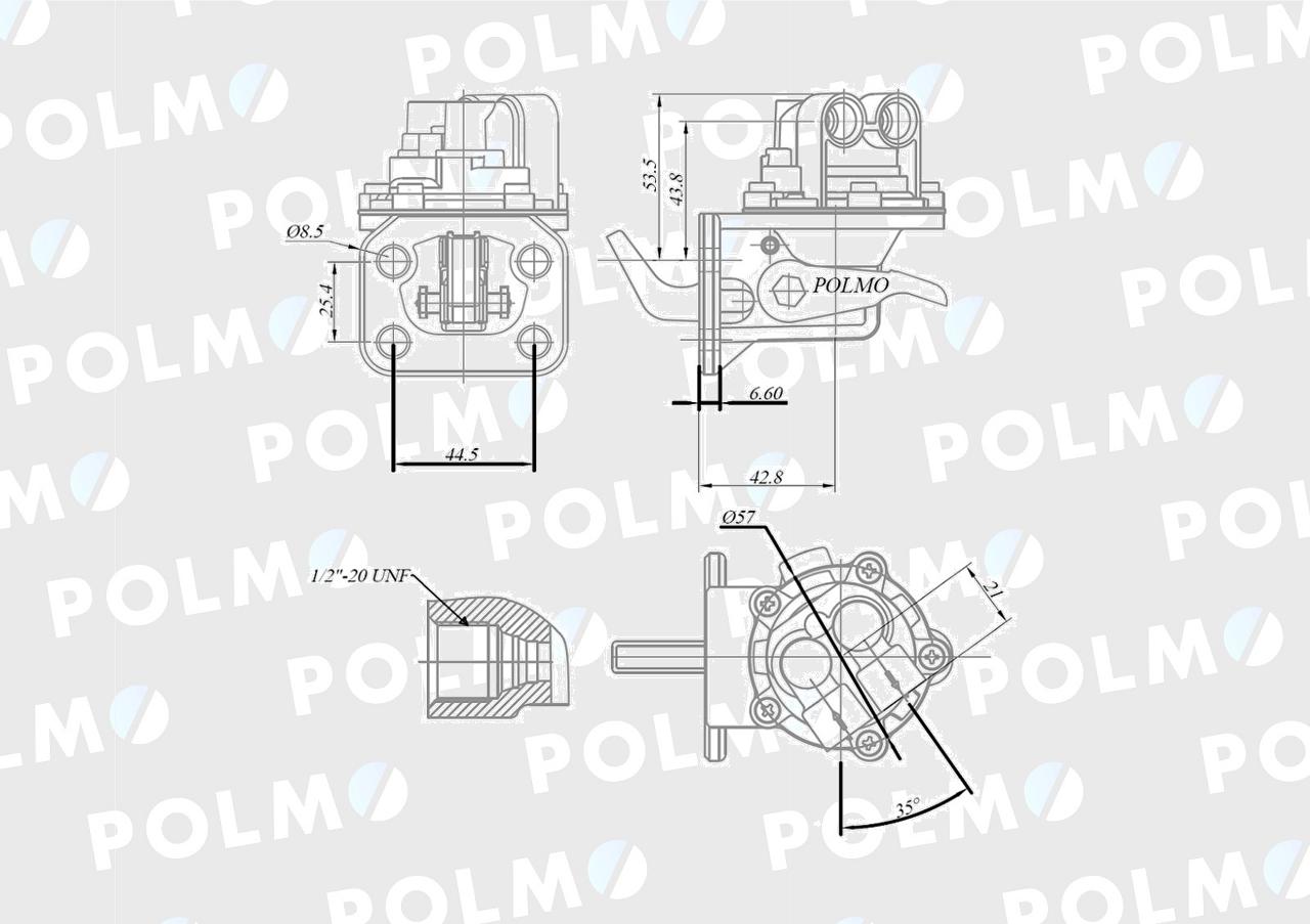 Pompa zasilająca 2641724 MF3 POLMO