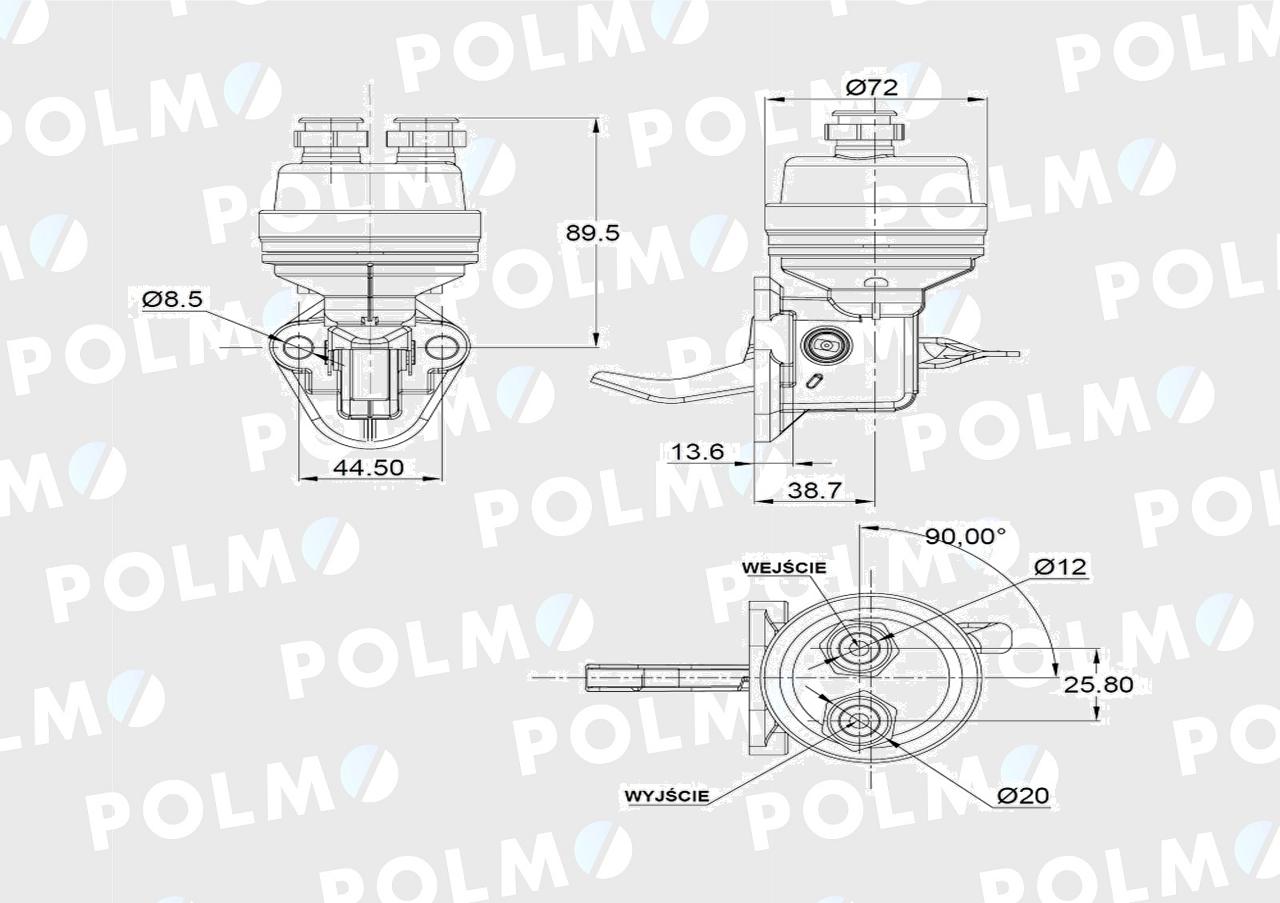 Pompa zasilająca 2723  7.02242.41.0 2723 POLMO