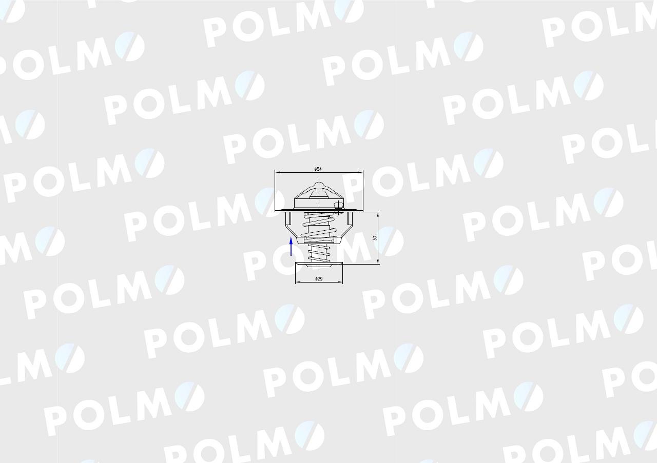 Termostat 2830734 Case POLMO