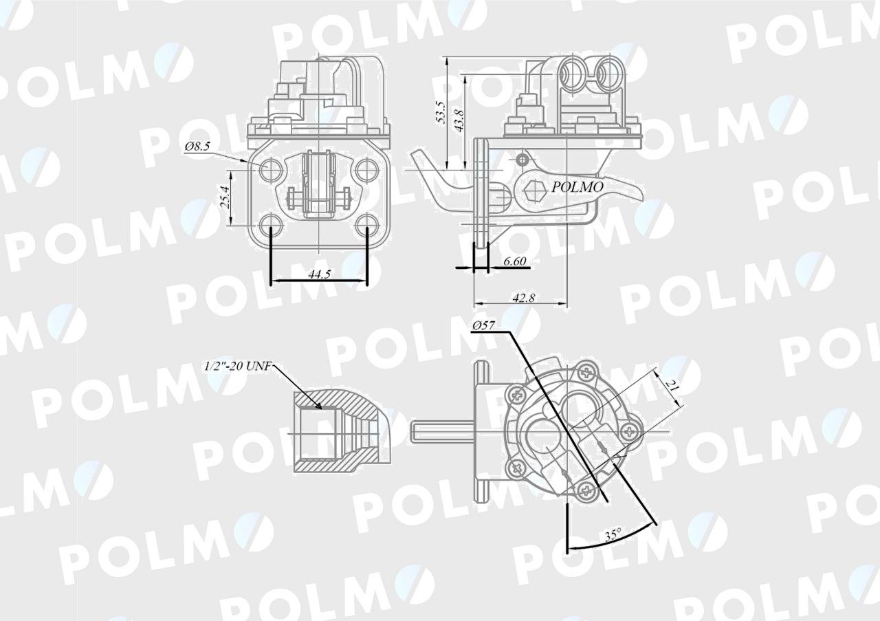 Pompa zasilająca 130300080739 POLMO