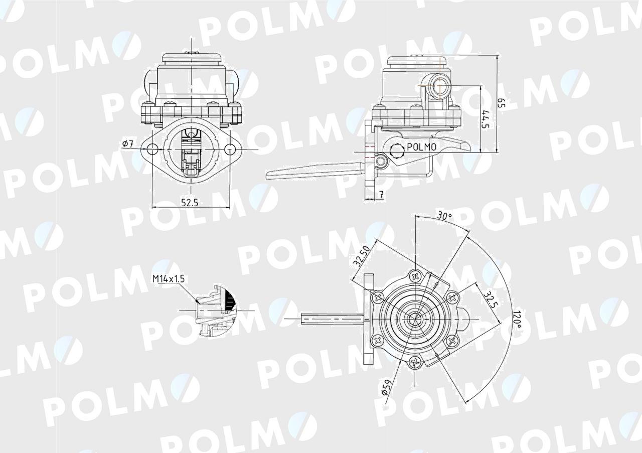 Pompa zasilająca 3055375R93 POLMO
