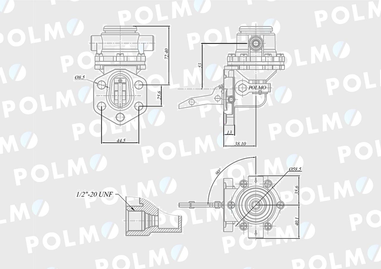 Pompa zasilająca 836659391 POLMO
