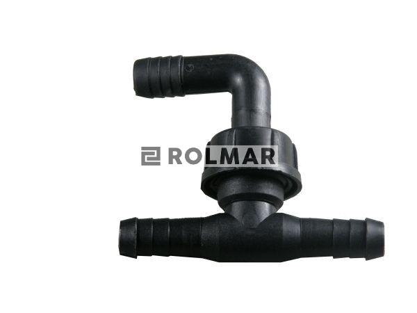 Trójnik plastikowy z kolankiem fi 12.5 mm Opryskiwacz