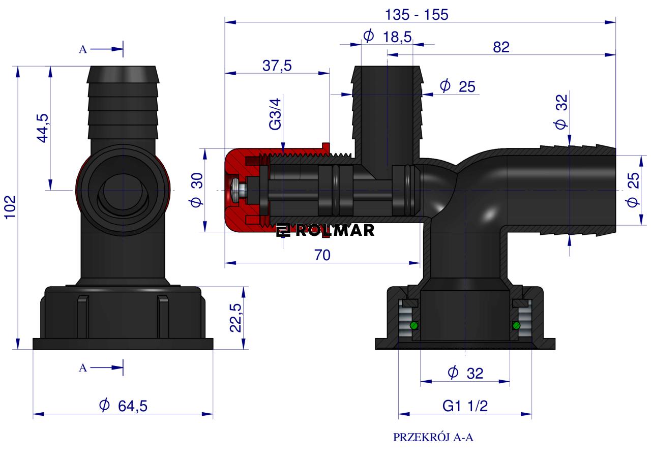 Zawór spustowy q-32 Opryskiwacz