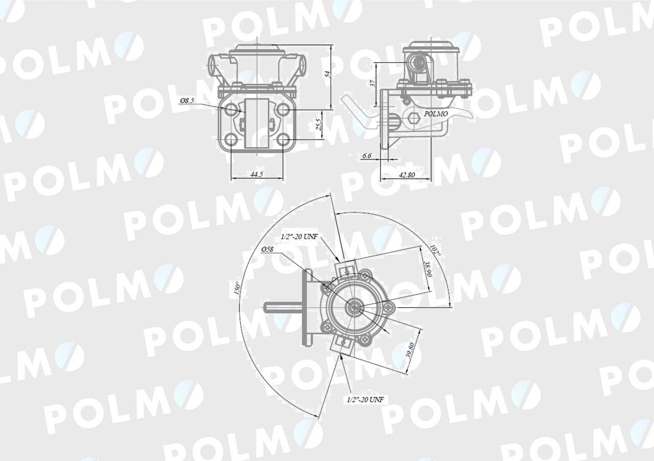 Pompa zasilająca 3118234R91 2641A074 POLMO