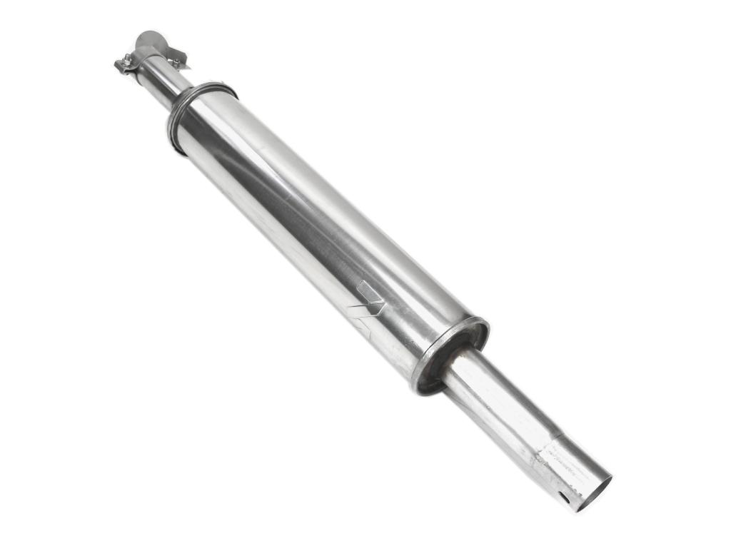 Tłumik okrągły krótki 865mm 4.5kg C-330 (prosty) INOX WARYŃSKI