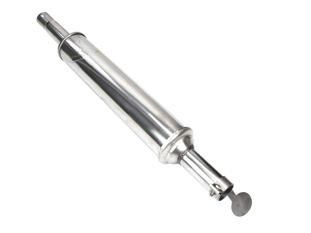 Tłumik okrągły krótki 865mm 4.5kg C-330 (prosty) INOX WARYŃSKI