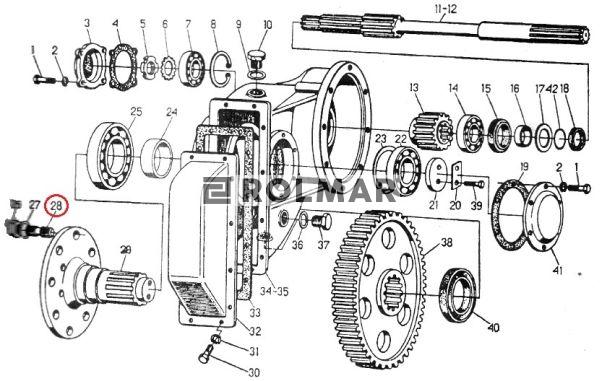 Śruba mocowania koła tylnego M20x1.5 C-330