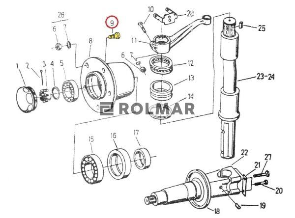 Śruba koła M14x1.5-40 C-330/360 ( sprzedawane po 20 )