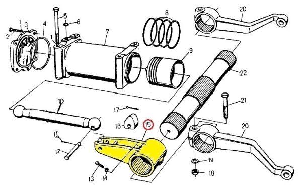 Dźwignia główna podnośnika C-330 ORYGINAŁ URSUS