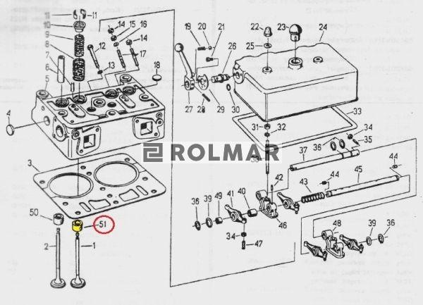 Gniazdo zaworu ssącego nadwymiar 0,50 C-330 ( sprzedawane po 20 )