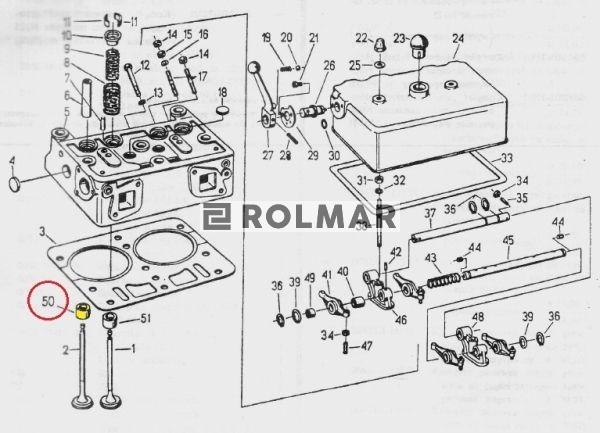 Gniazdo zaworu wydechowego nadwymiar 0,75 C-330