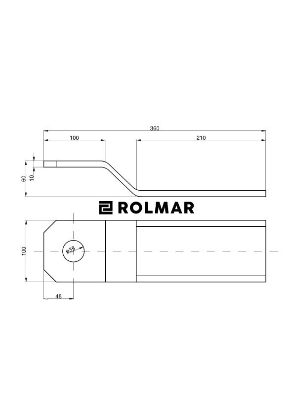 Nóż sadowniczy rozdrabniacza gałęzi duży 199RZ-3 Kosiarka Sadownicza