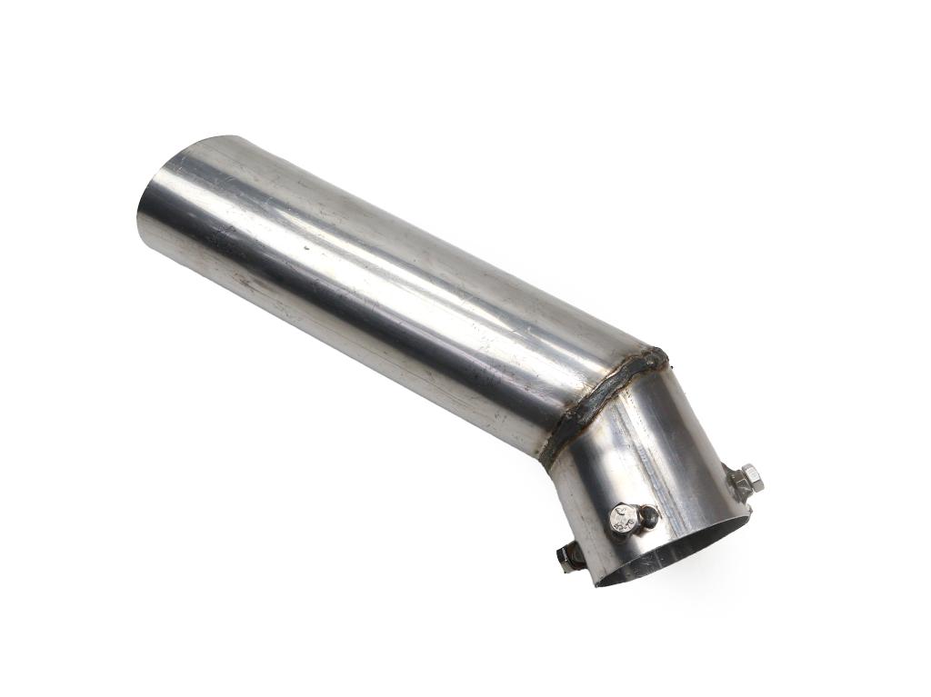 Rura do tłumika 5040390070.1P504039012/0 wygięta końcówka Bizon INOX WARYŃSKI
