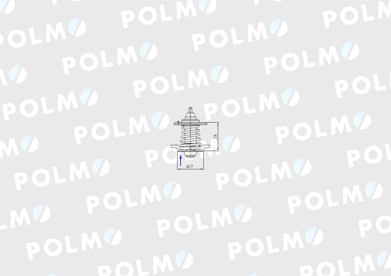 Termostat wkład 504221036 NEW HOLLAND POLMO