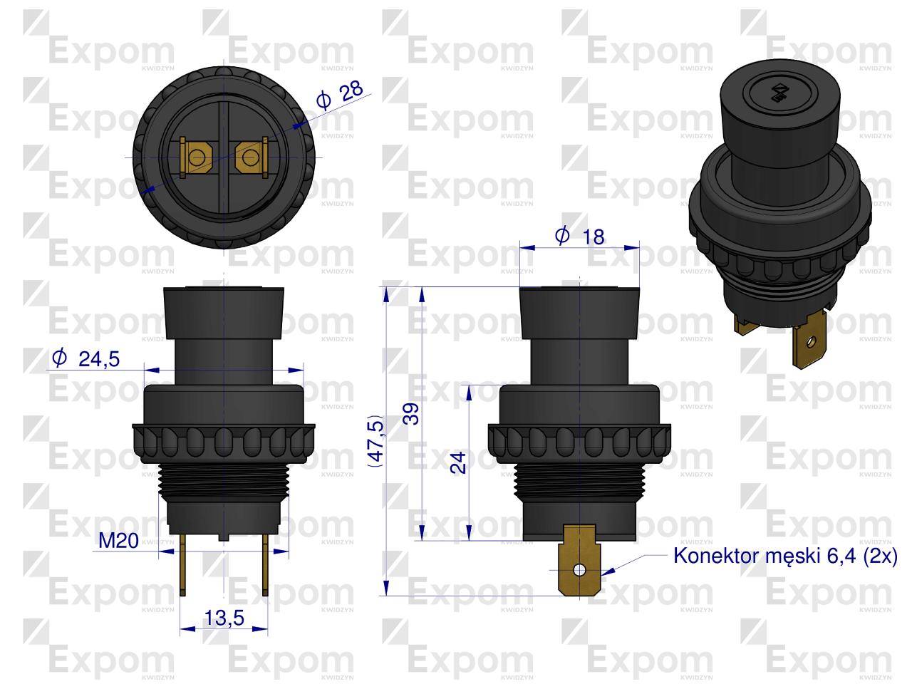 Przycisk Rozrusznika  C-360 EXPOM KWIDZYN eu