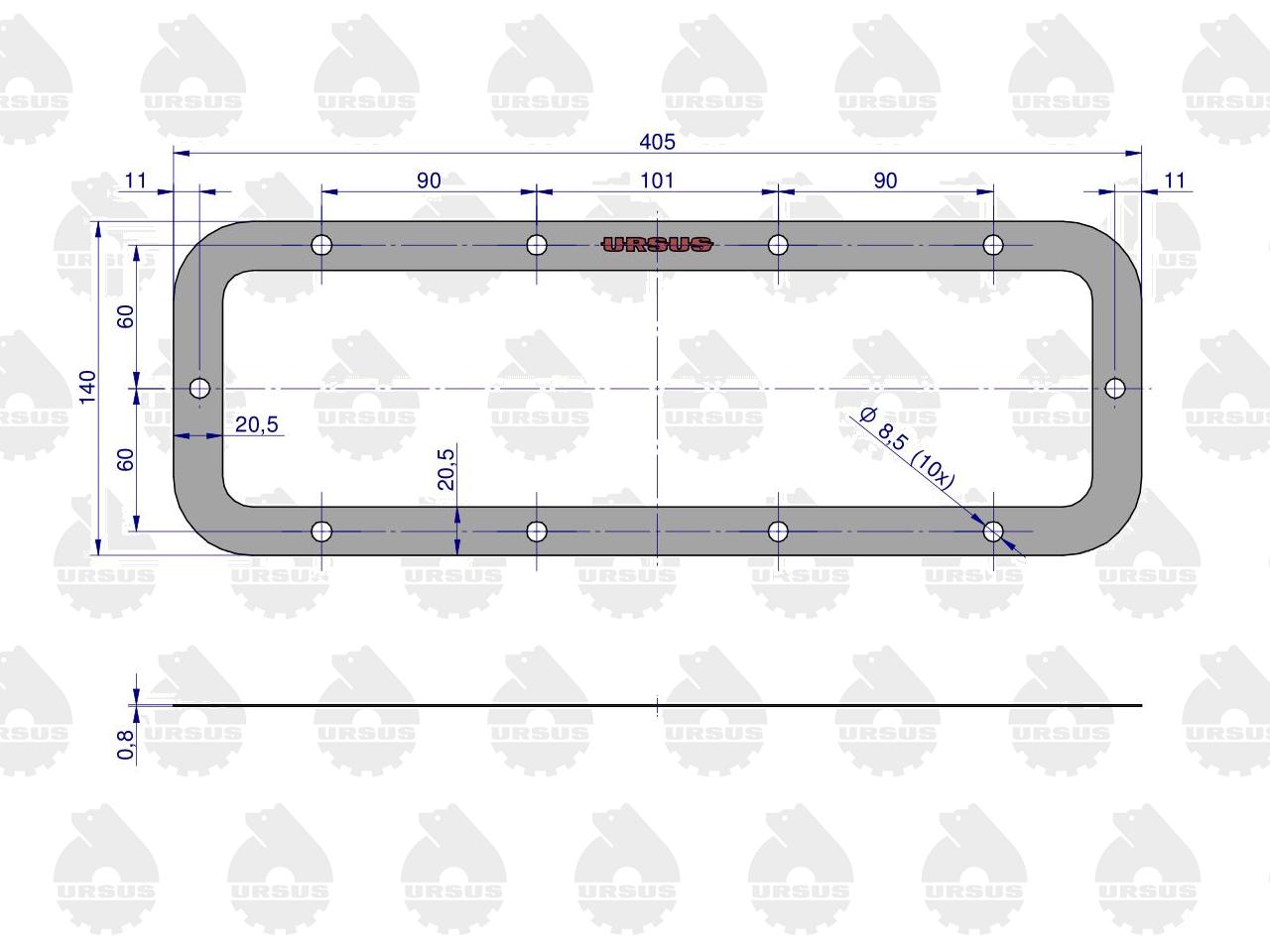 Komplet ( zestaw ) uszczelek zwolnicy 50528020. 50428120. 50528040 C-360 ORYGINAŁ URSUS
