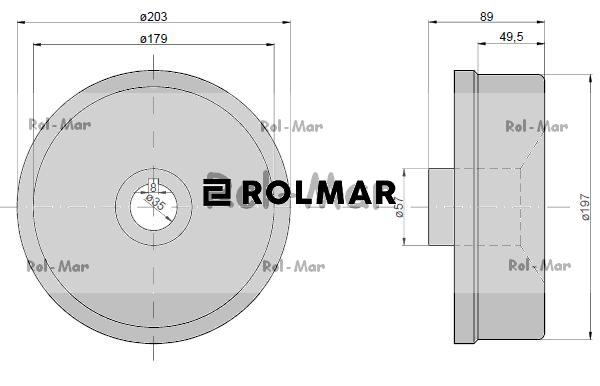 Bęben hamulca Bizon Rekord