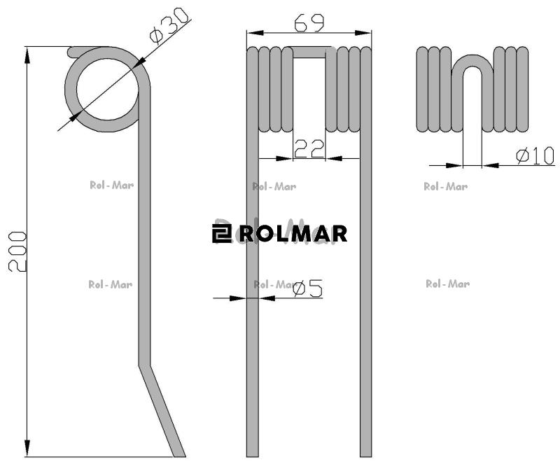 Palec podbieracza Prasa Kostka Sipma zamiennik