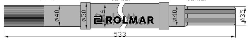 Wał napędowy E13812051 508913004 Kosiarka Czeska