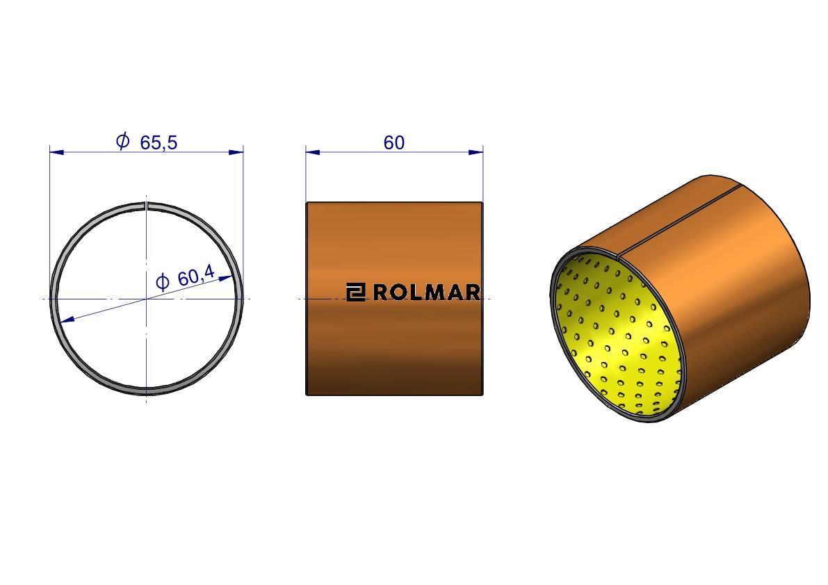 Tuleja sworznia osi przedniej Zetor