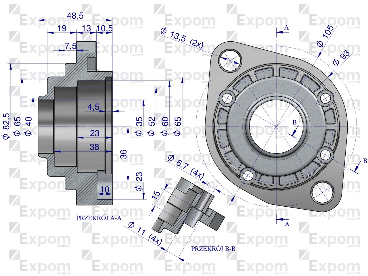 Głowica rozrusznika typu Magneton 9142700 Blue Line EXPOM KWIDZYN
