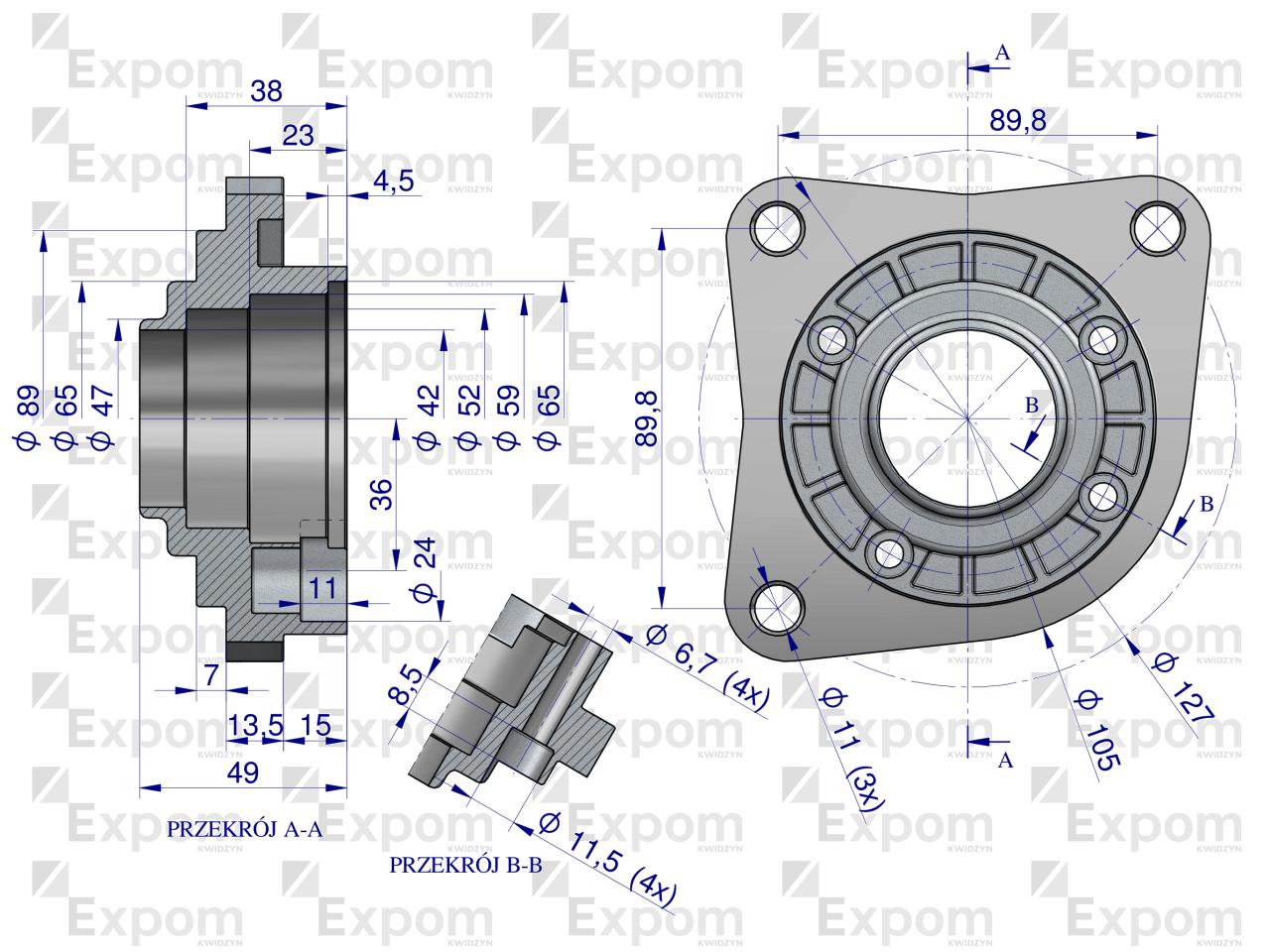 Głowica rozrusznika typu Magneton 9142702 Blue Line EXPOM KWIDZYN