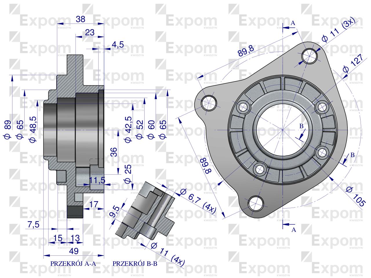 Głowica rozrusznika typu Magneton 9142743 Blue Line EXPOM KWIDZYN