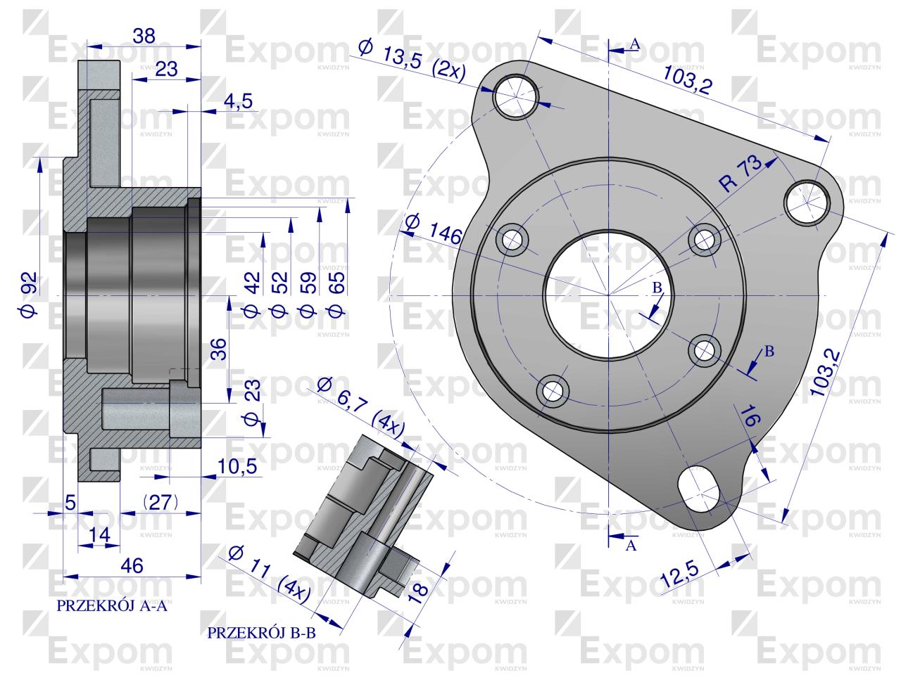 Głowica rozrusznika typu Magneton 9142765 Blue Line EXPOM KWIDZYN