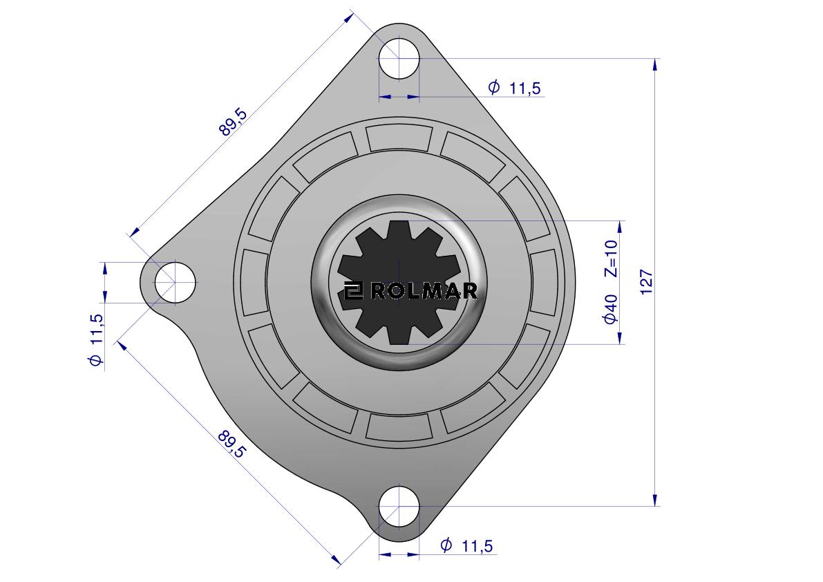 Rozrusznik z reduktorem MF4 Import