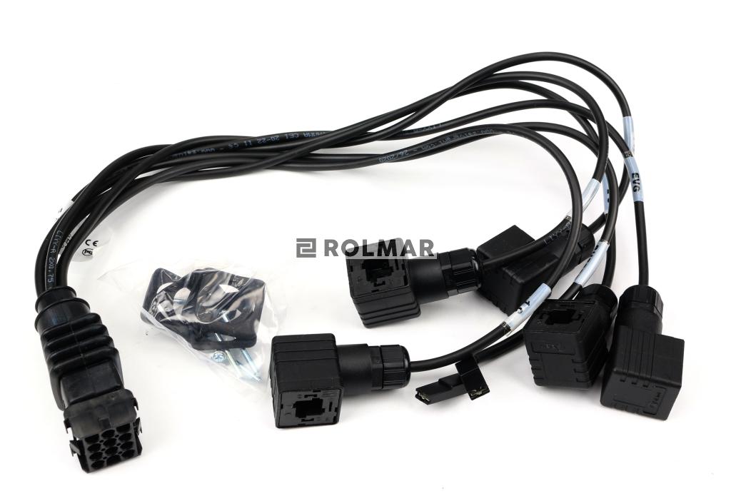 Przewód przedłużający końcowy L-0.5 mb. 5 wtyczek C18 (M-L 12 biegunów) do paneli sterowniczych