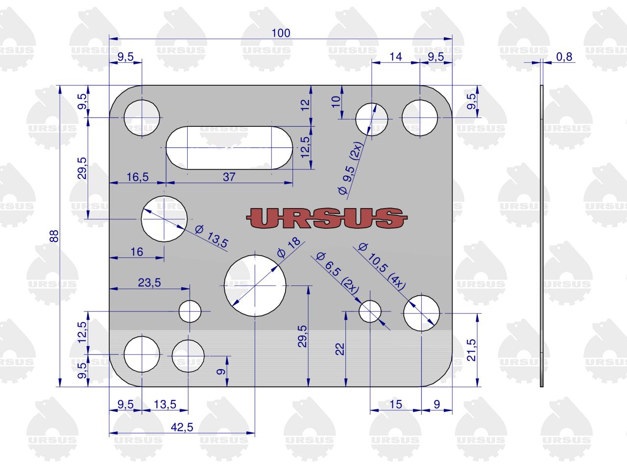 Komplet ( zestaw ) uszczelek skrzyni C-385 ORYGINAŁ URSUS