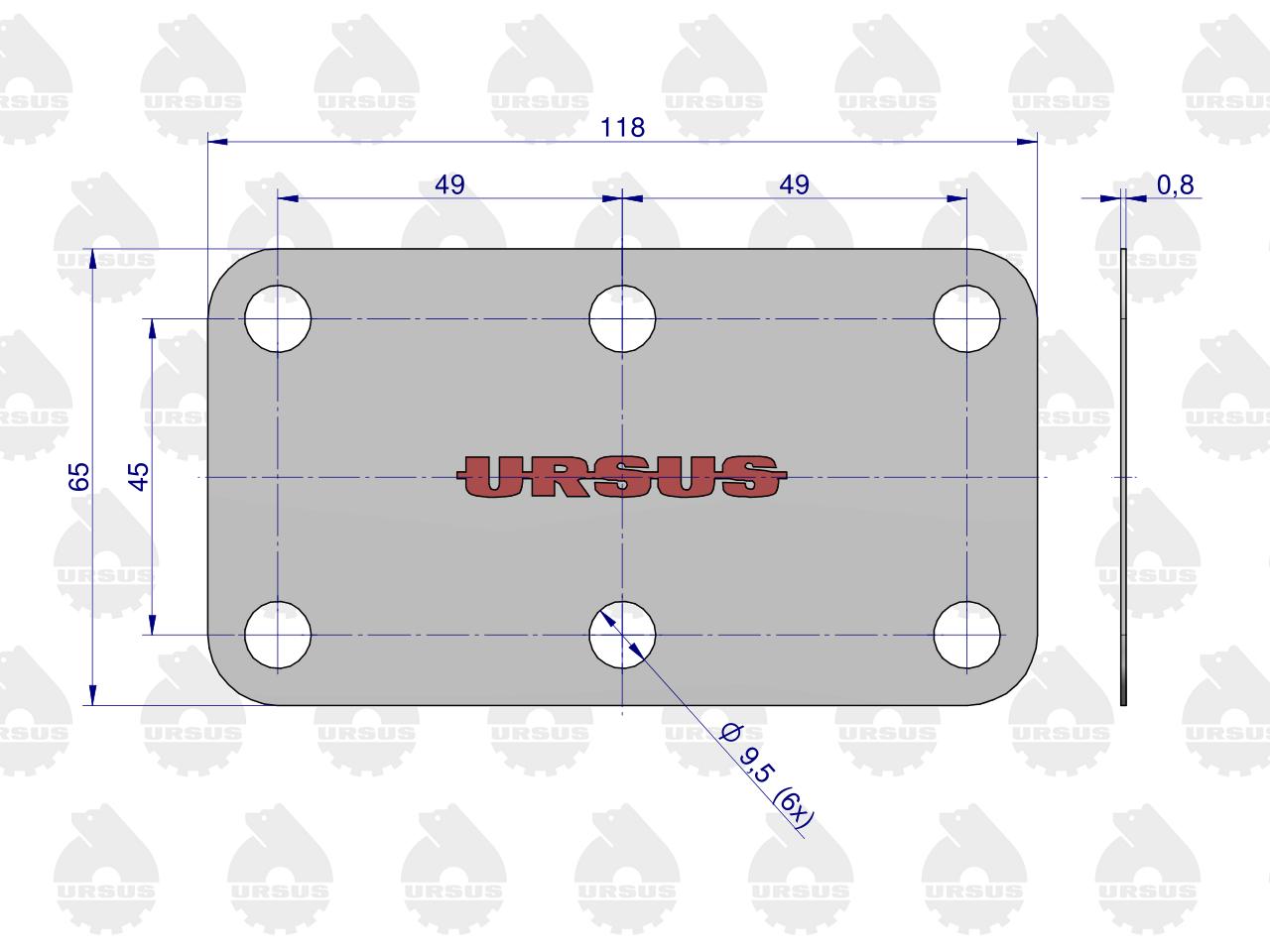 Komplet ( zestaw ) uszczelek skrzyni C-385 ORYGINAŁ URSUS