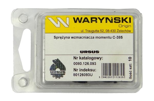 Sprężyna wzmacniacza momentu dł sprzedawane po 10 C-385 ORYGINAŁ URSUS